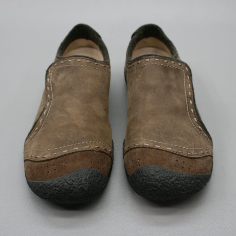 Keen Brown Flats with Durable Rubber Sole and Slip-On Design - Picture 5 of 12